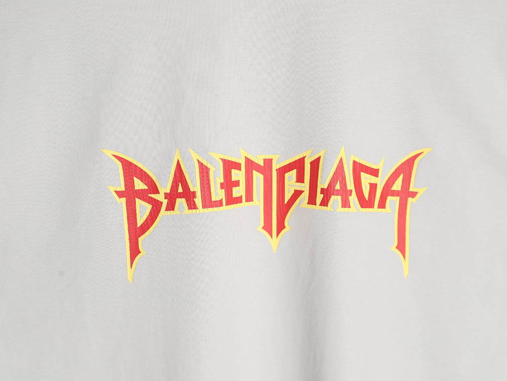 Balenciaga flame logo letter print fake two-piece long sleeve