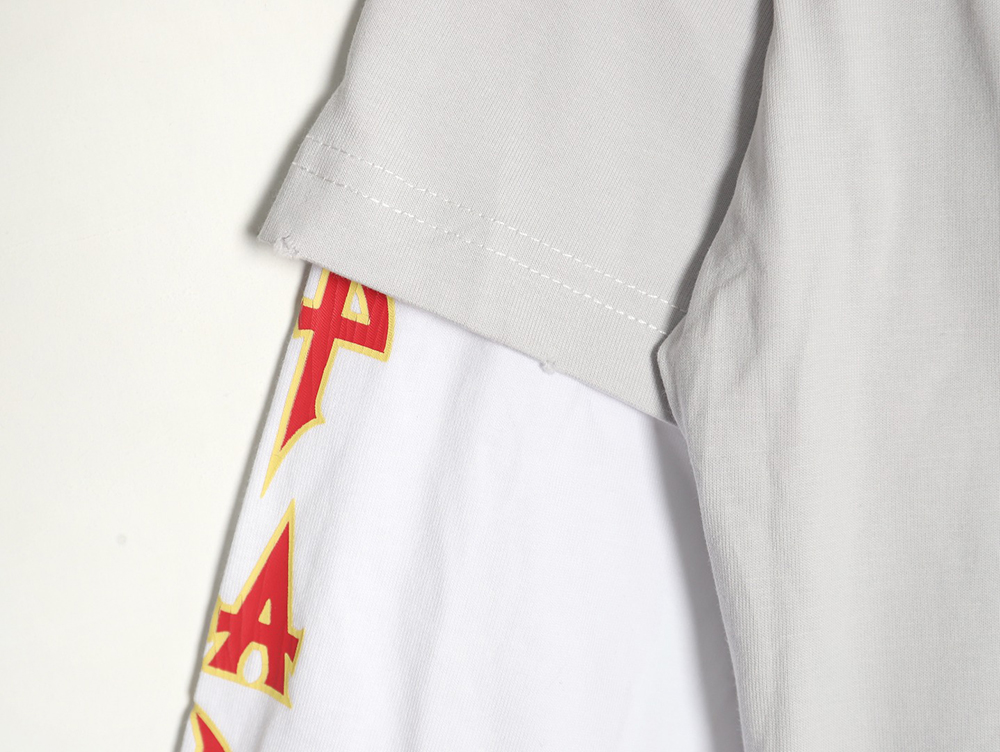 Balenciaga flame logo letter print fake two-piece long sleeve