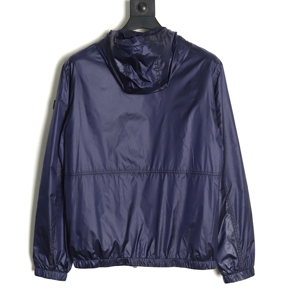 Dior Sleeve Badge Jacquard Silk Hooded Jacket