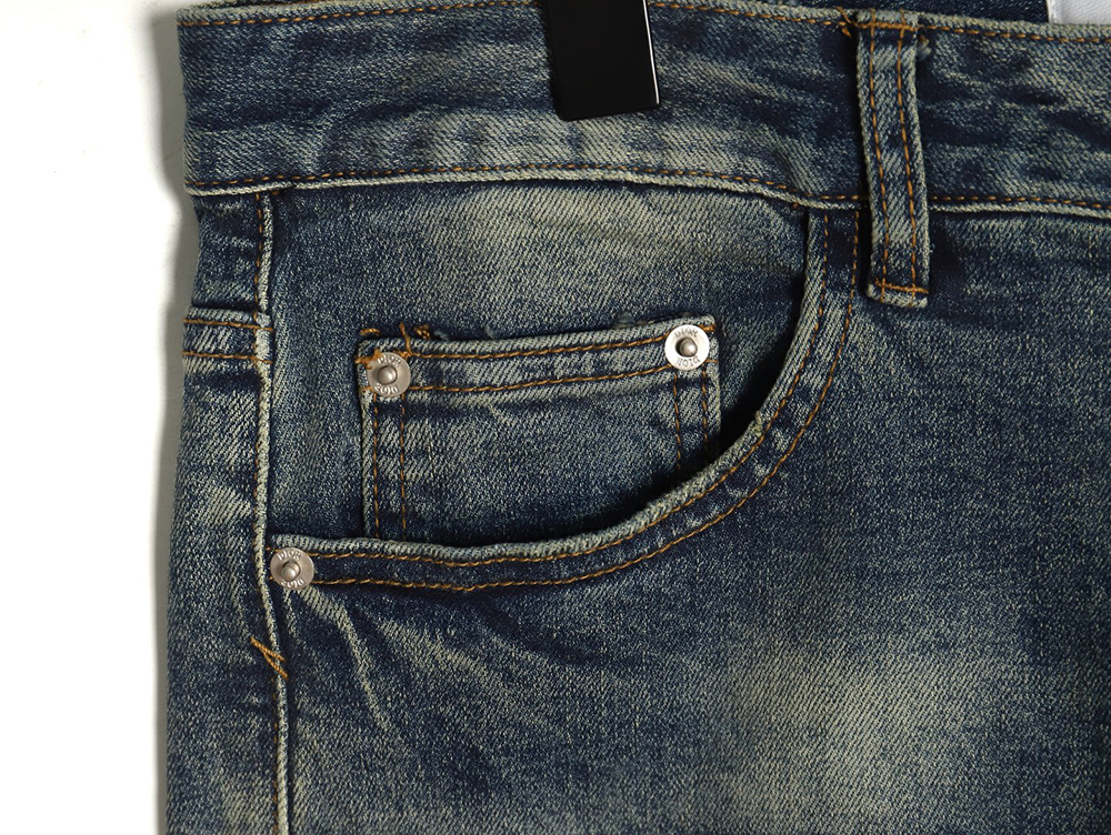 Dior denim trousers with back pocket embroidery