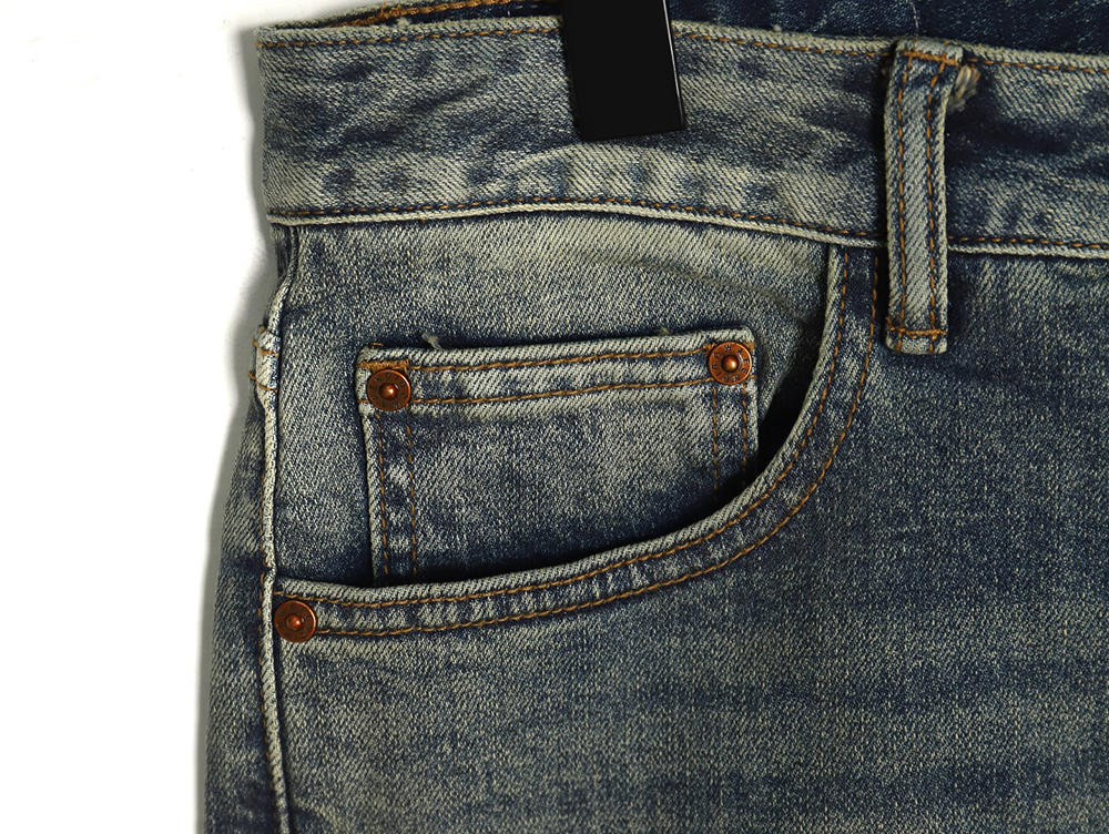 Fendi colorful embroidered lettering denim trousers