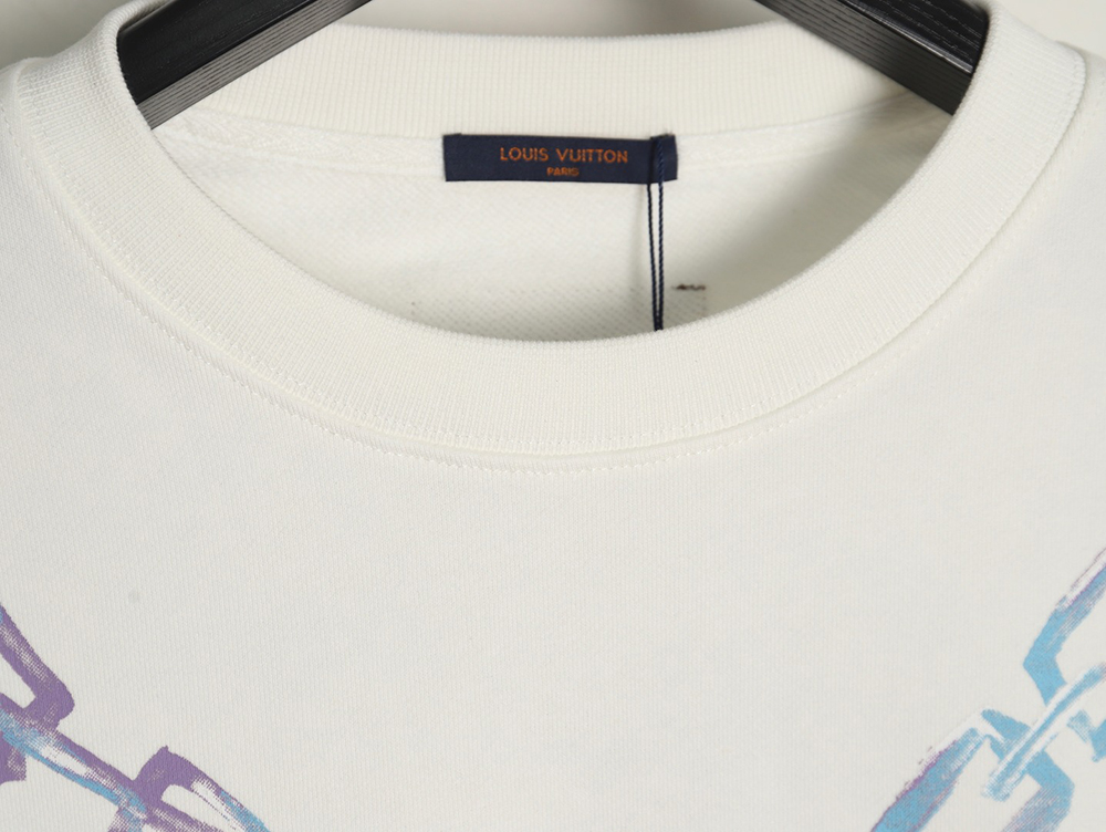 Louis Vuitton Gradient Necklace Pendant Print Sweatshirt