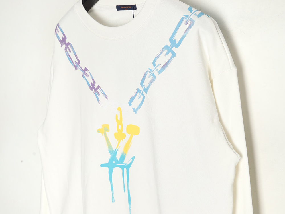 Louis Vuitton Gradient Necklace Pendant Print Sweatshirt