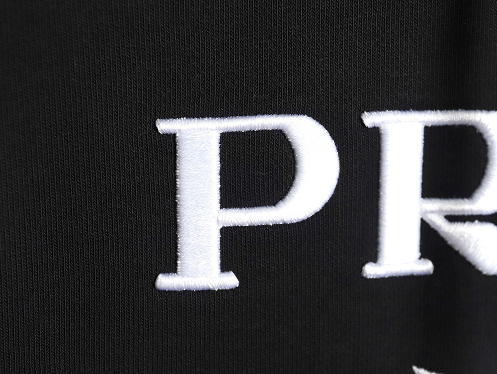 Prada Logo Embroidered Hoodie