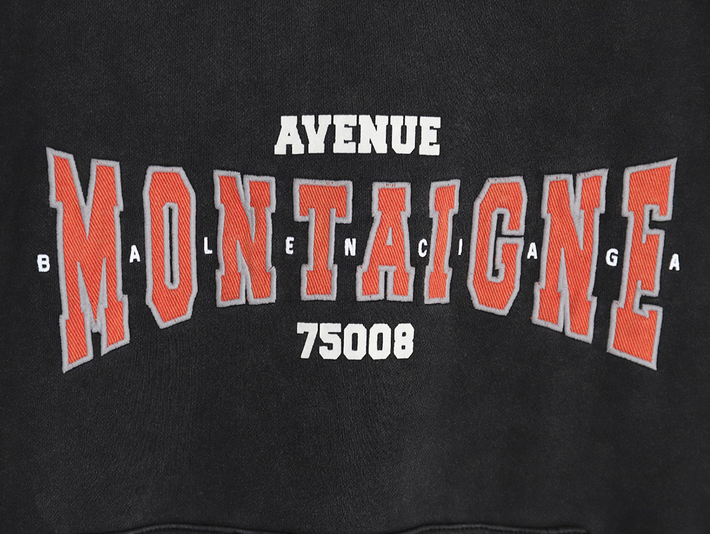 Balenciaga printed washed hoodie