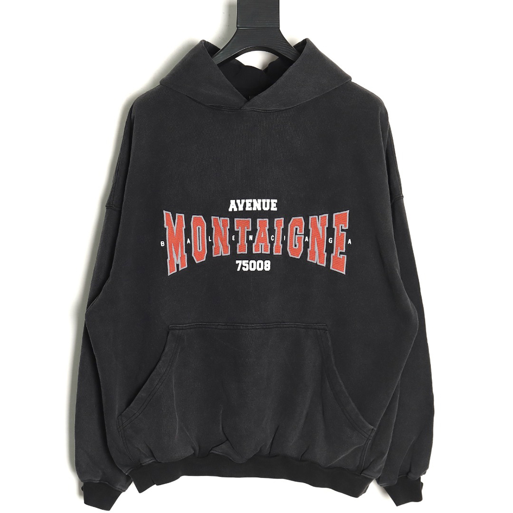 Balenciaga printed washed hoodie