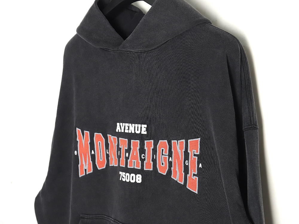 Balenciaga printed washed hoodie