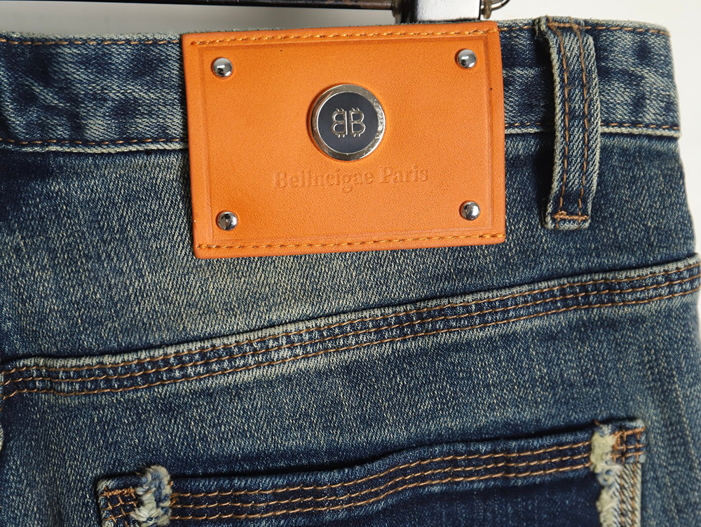 Balenciaga pocket patchwork double B jeans
