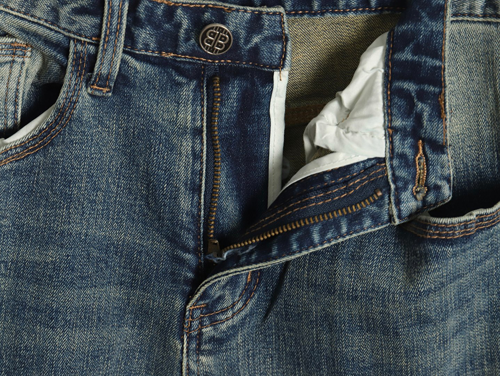 Balenciaga pocket patchwork double B jeans