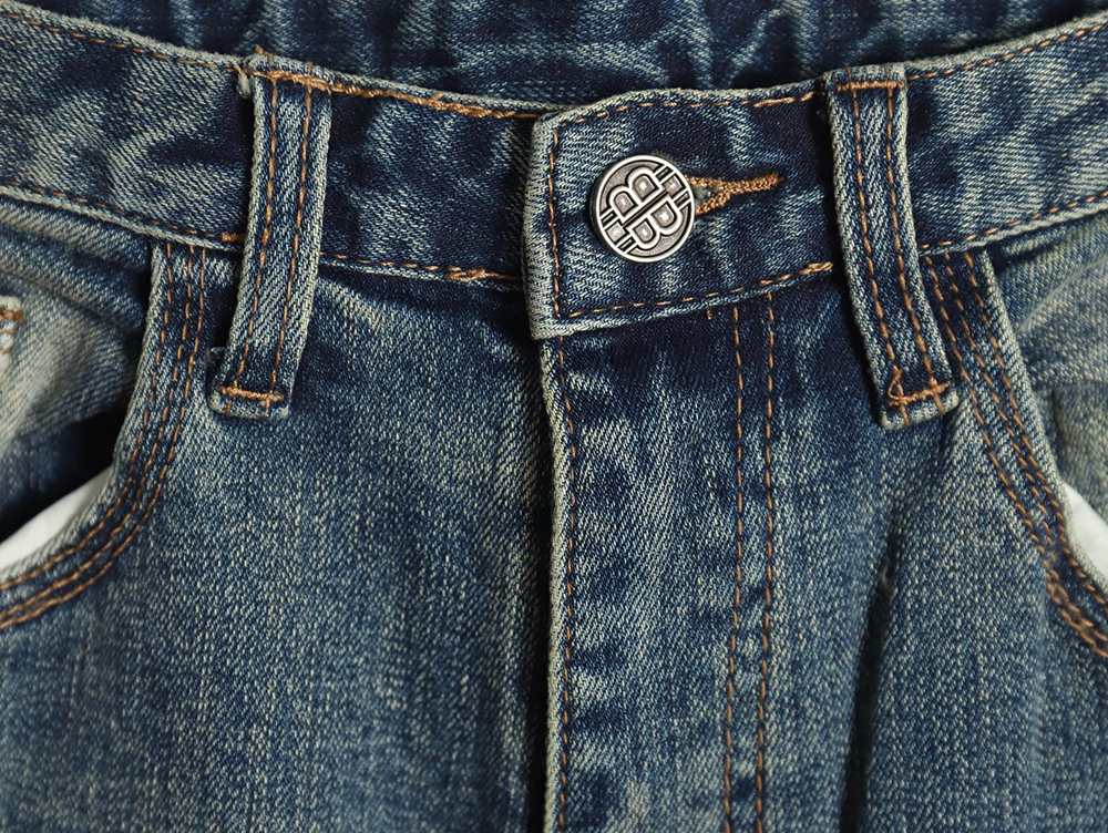 Balenciaga pocket patchwork double B jeans