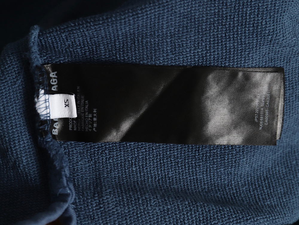 Balenciaga tape haze blue hooded sweatshirt