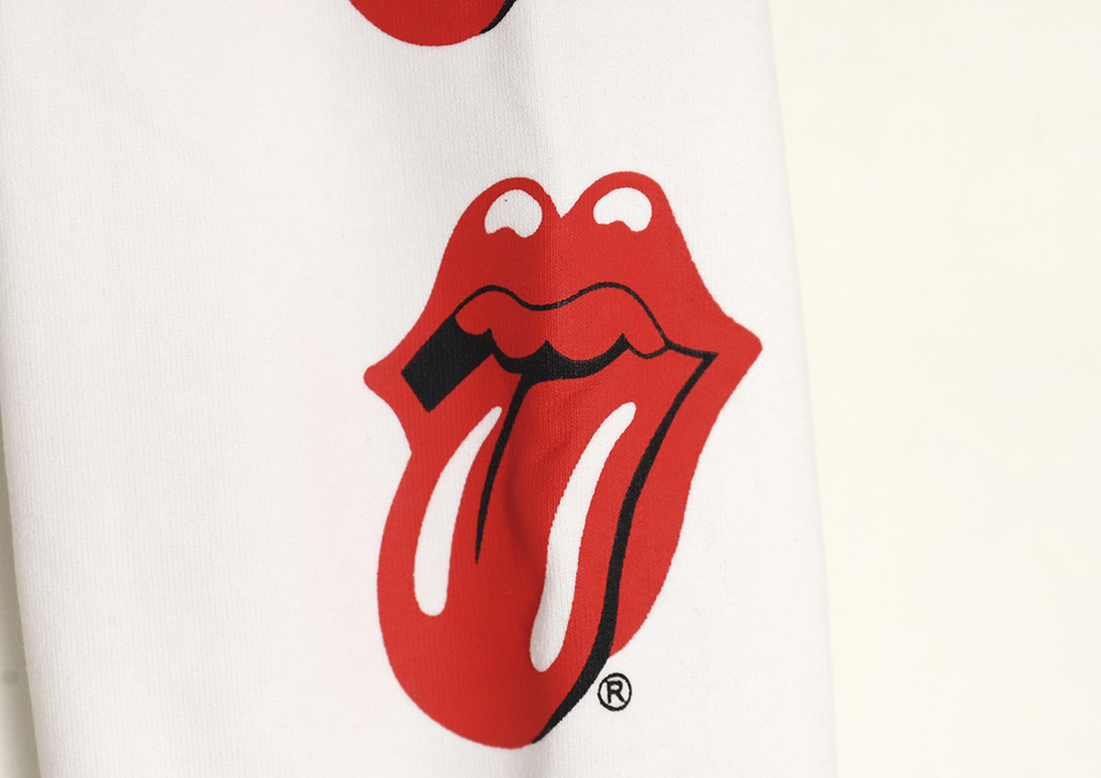Chrome Hearts & RollingStone Autumn and Winter Joint Big Tongue Hooded Sweatshirt TSK1