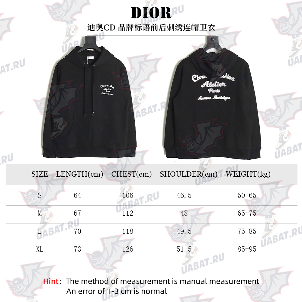 Dior embroidered hoodie TSK1