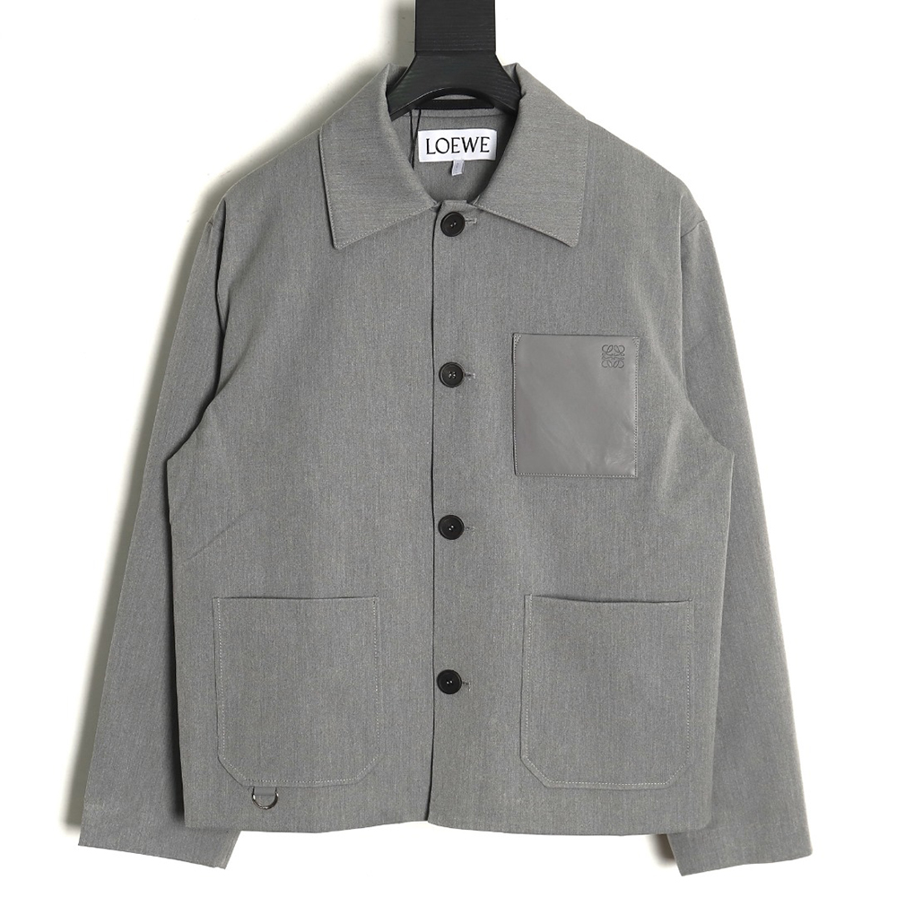 Loewe Three-pocket wool cargo lapel jacket