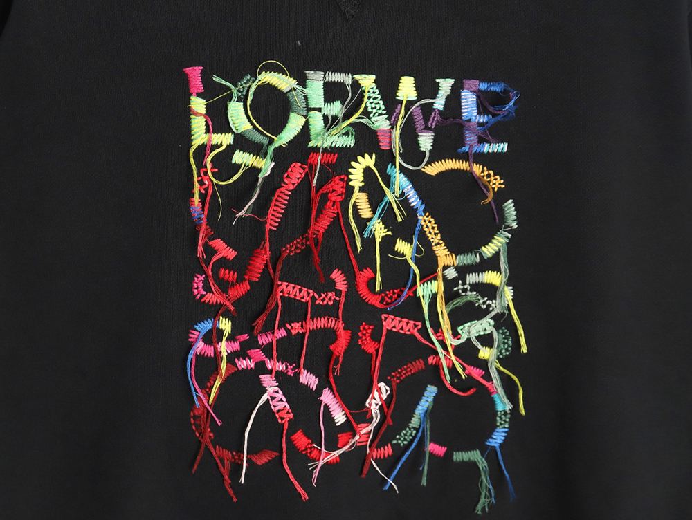 Loewe Hand-cranked tassel embroidered sweatshirt