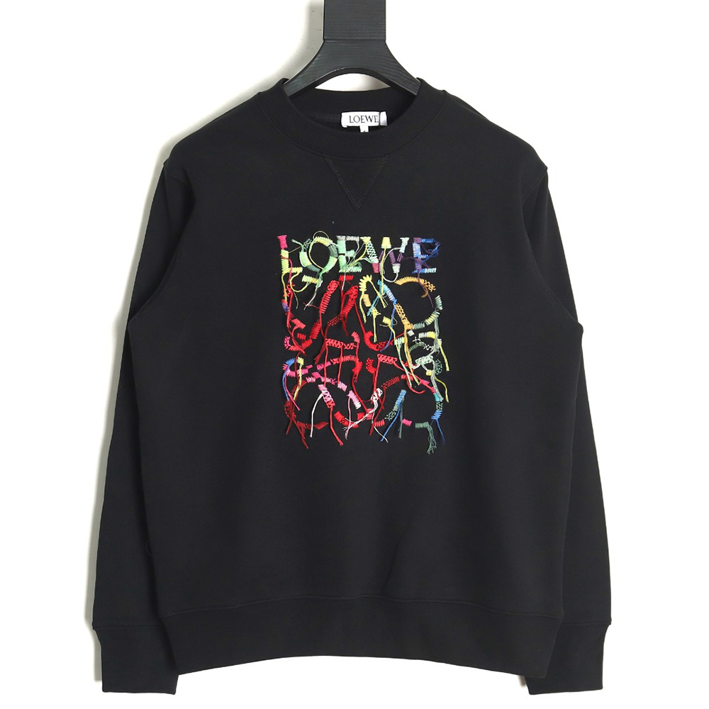 Loewe Hand-cranked tassel embroidered sweatshirt