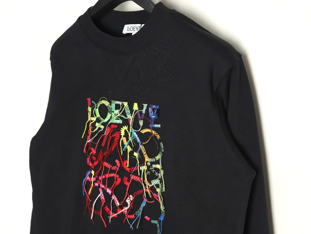 Loewe Hand-cranked tassel embroidered sweatshirt