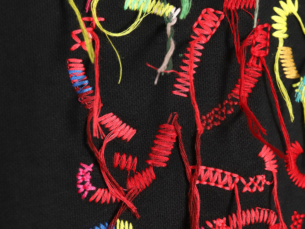 Loewe Hand-cranked tassel embroidered sweatshirt