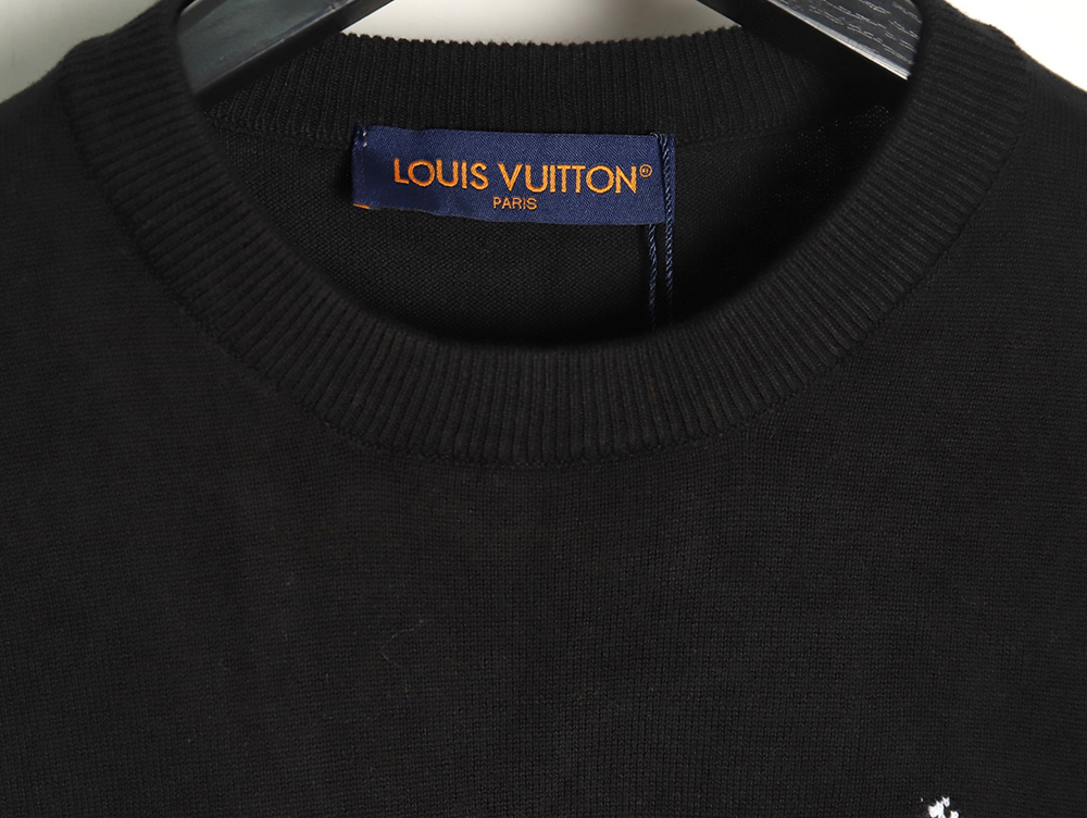 Louis Vuitton jacquard logo thin long-sleeved sweater