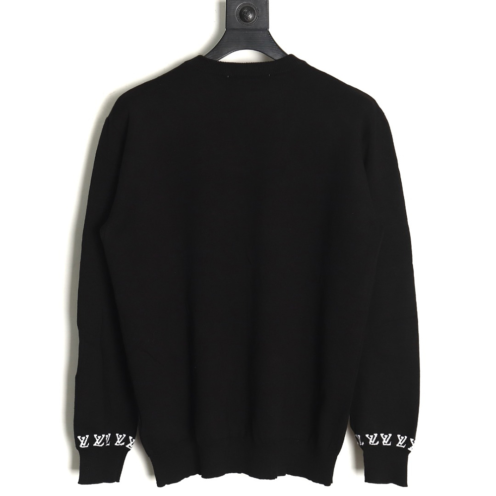 Louis Vuitton jacquard logo thin long-sleeved sweater