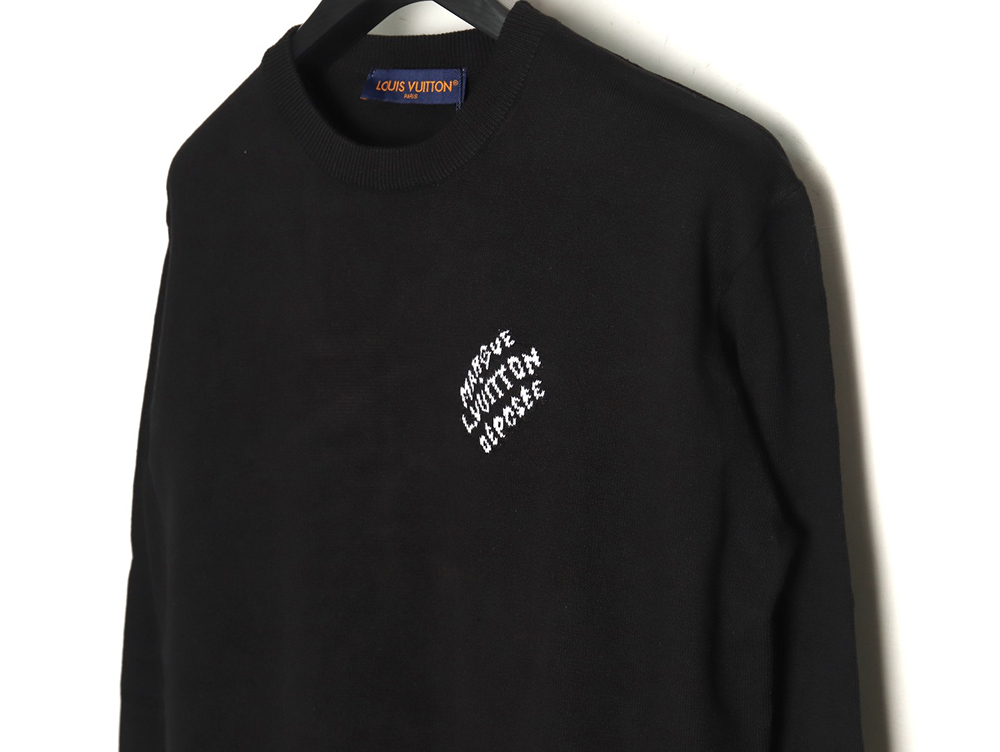 Louis Vuitton jacquard logo thin long-sleeved sweater