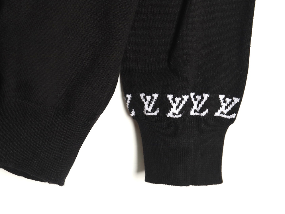 Louis Vuitton jacquard logo thin long-sleeved sweater