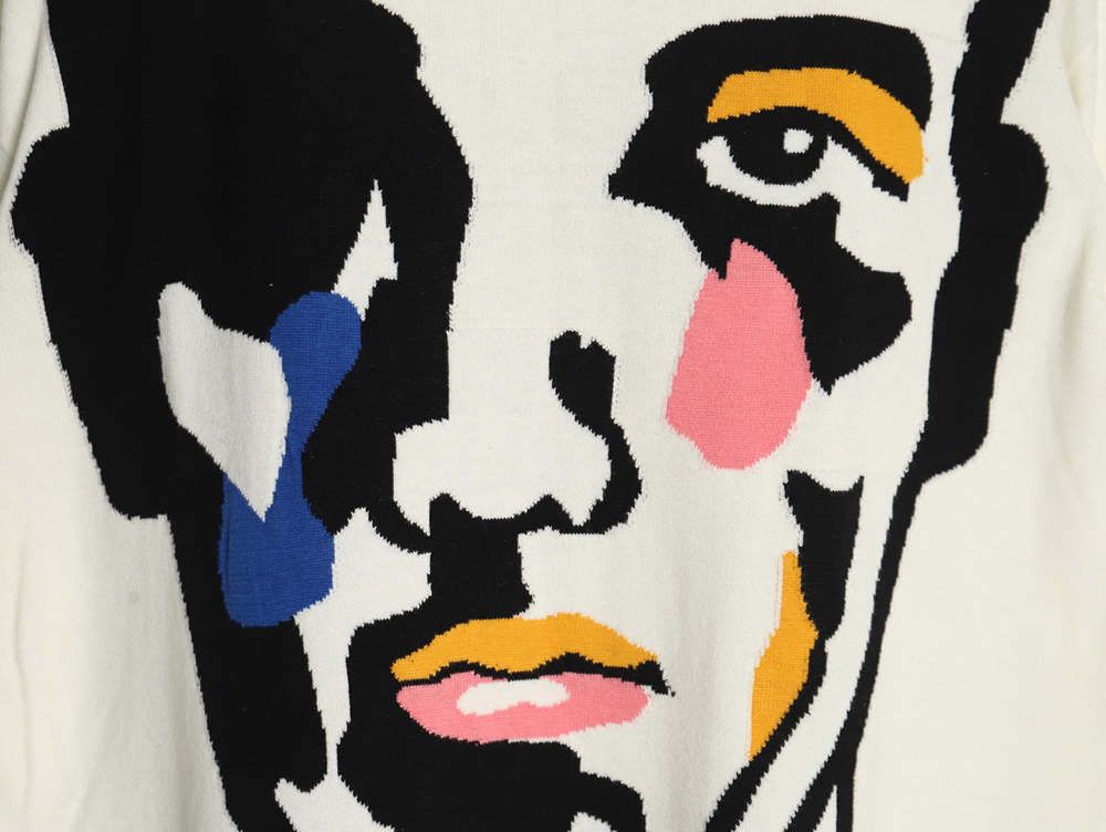 Louis Vuitton portrait jacquard knit sweater