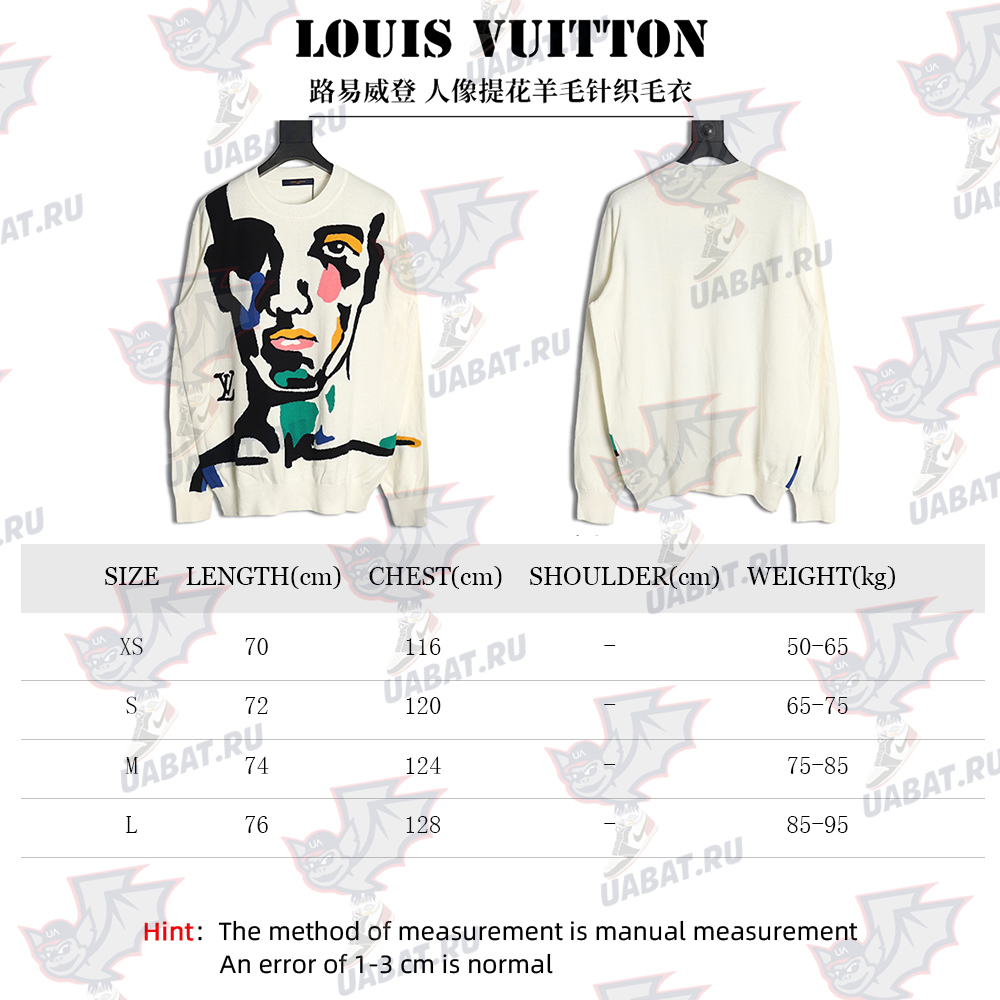 Louis Vuitton portrait jacquard knit sweater