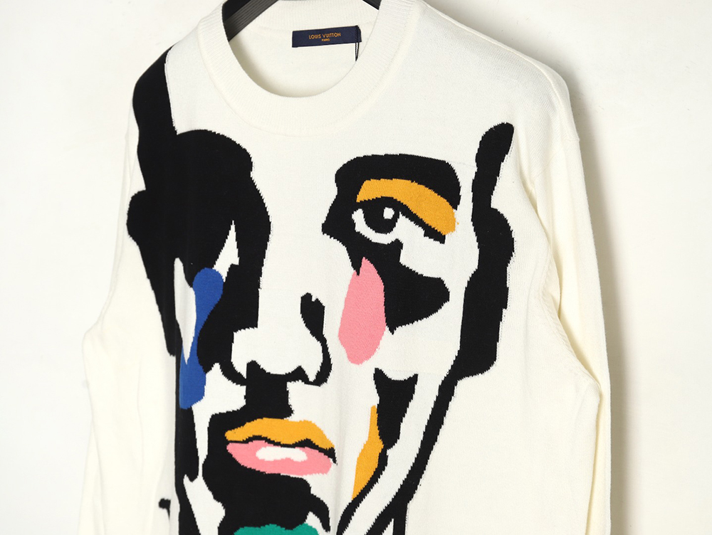 Louis Vuitton portrait jacquard knit sweater