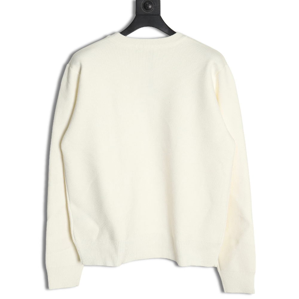 Prada triangle logo knitted sweater