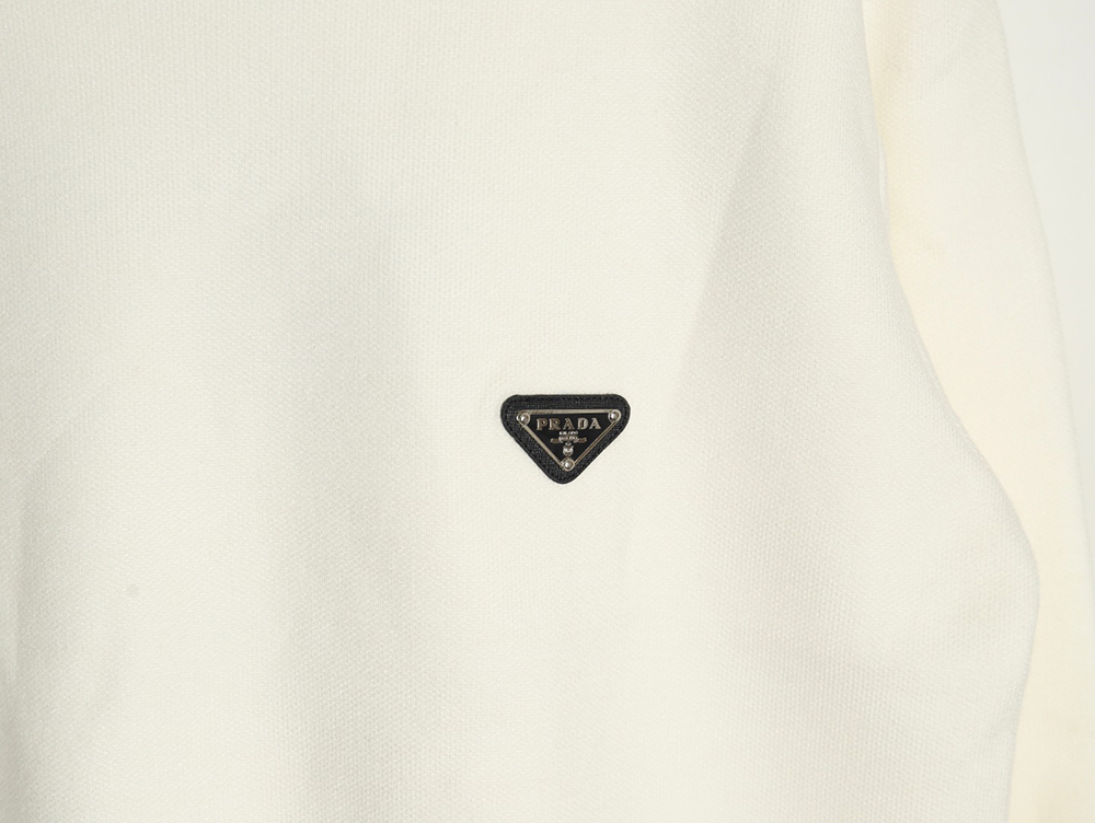 Prada triangle logo knitted sweater