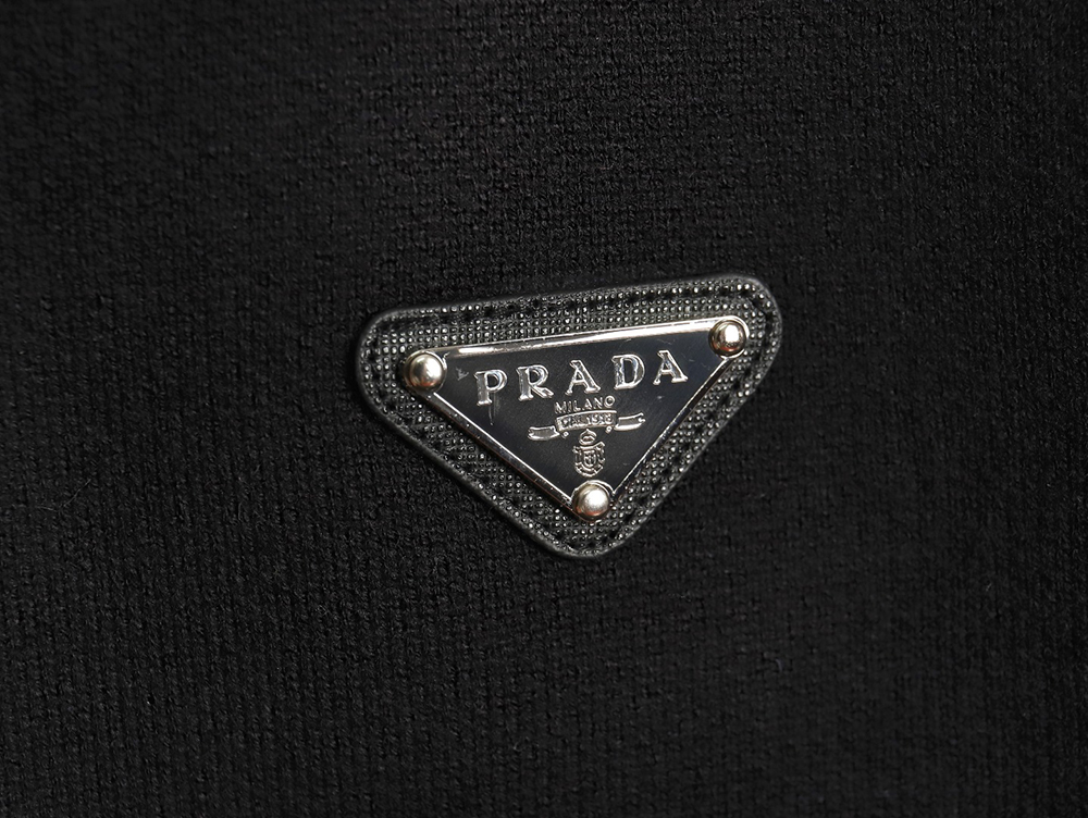 Prada triangle logo knitted sweater TSK2
