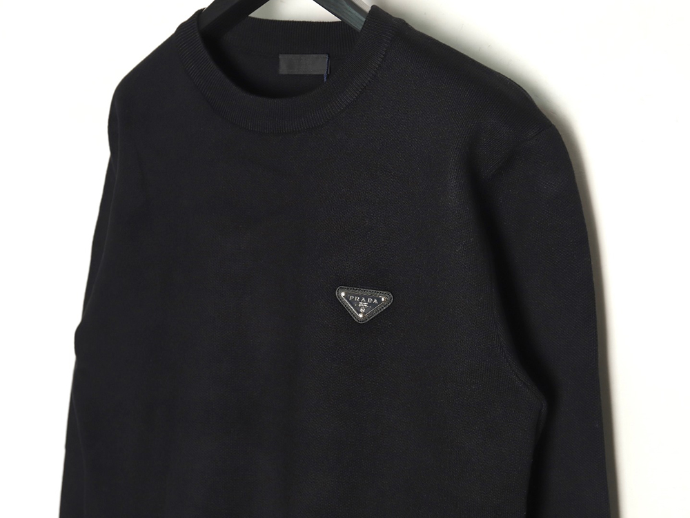 Prada triangle logo knitted sweater TSK2