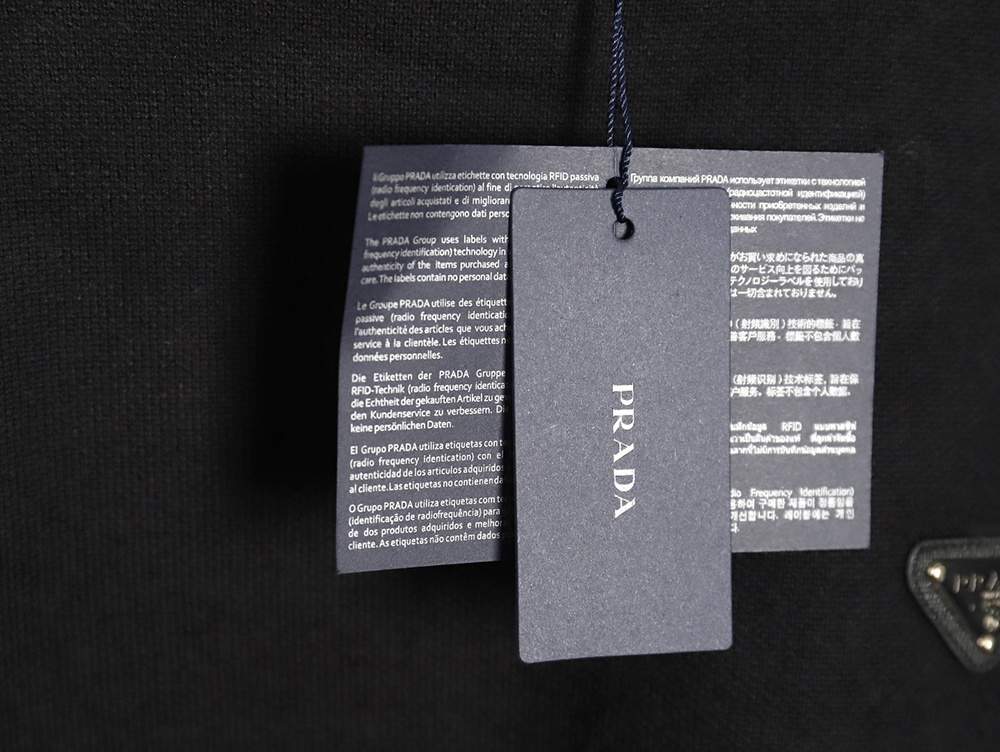 Prada triangle logo knitted sweater TSK2