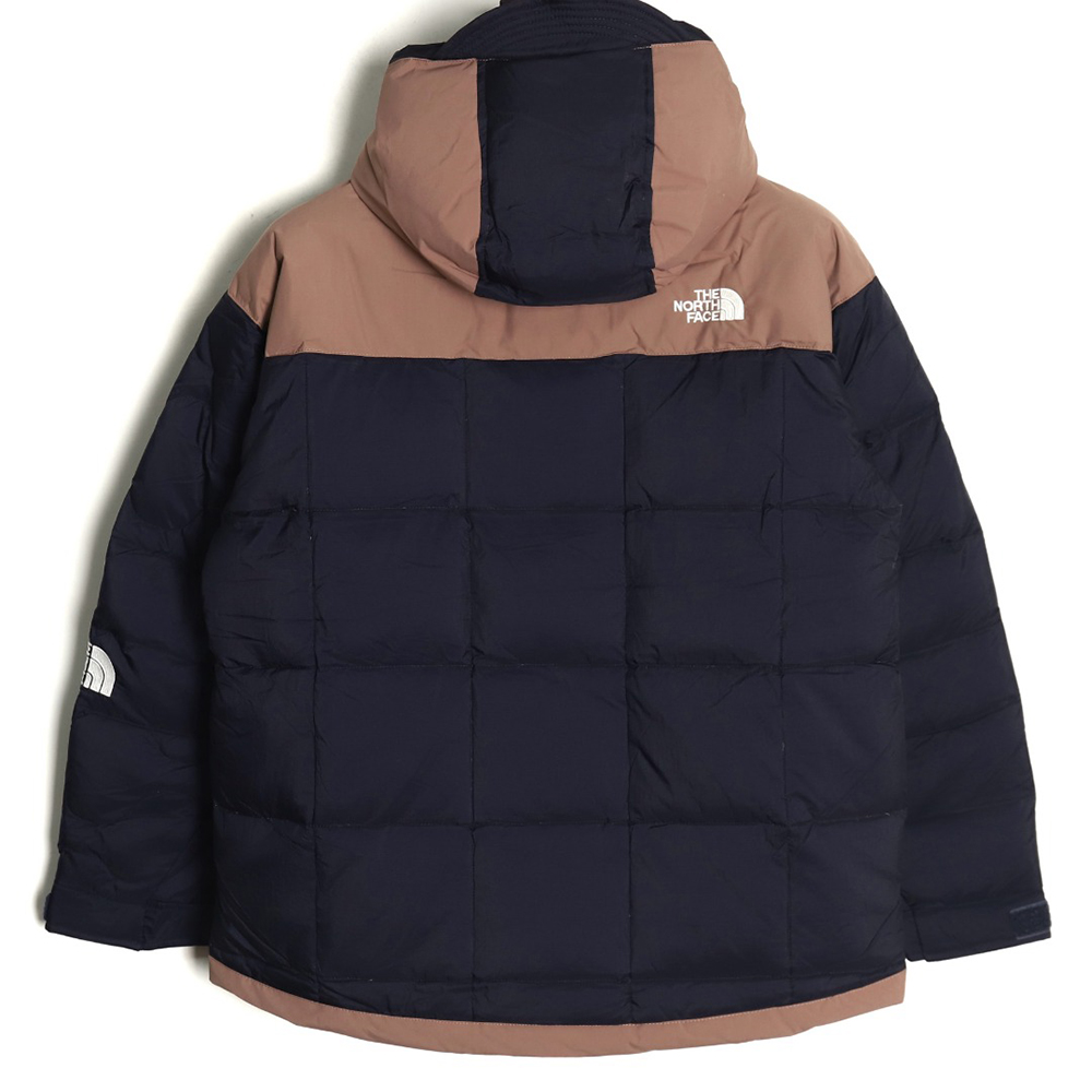 The North Face colorblock print zip-up hooded down jacket TSK1