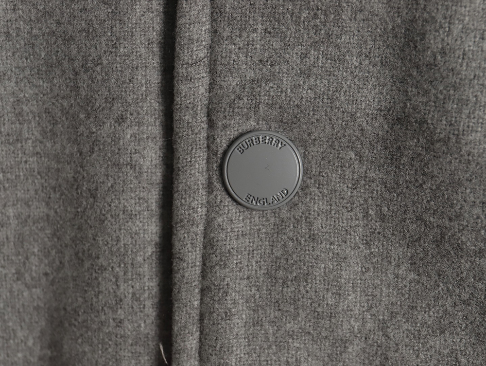 Burberry Grey Paneled Baseball Jacket