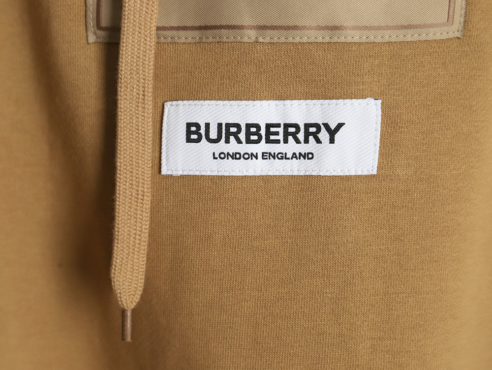 Burberry chest label hooded sweatshirt