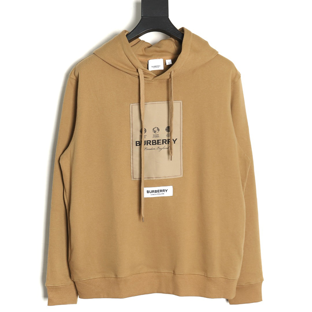 Burberry chest label hooded sweatshirt