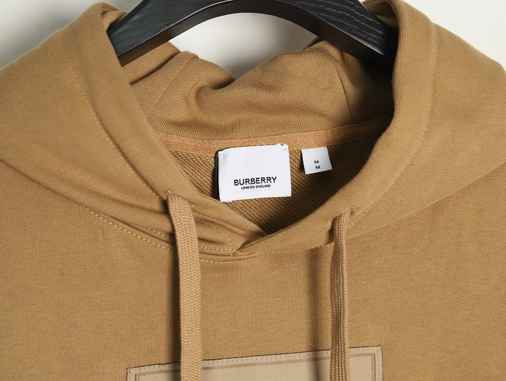 Burberry chest label hooded sweatshirt