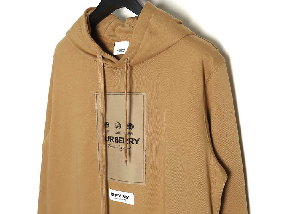 Burberry chest label hooded sweatshirt