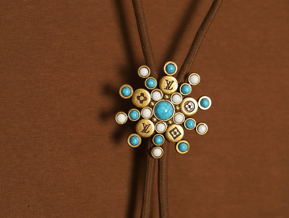 Louis Vuitton Turquoise Sunflower Drawstring Hoodie