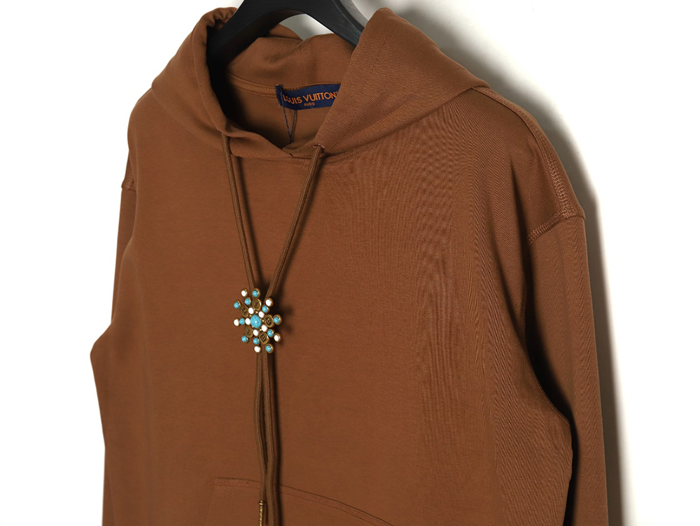 Louis Vuitton Turquoise Sunflower Drawstring Hoodie