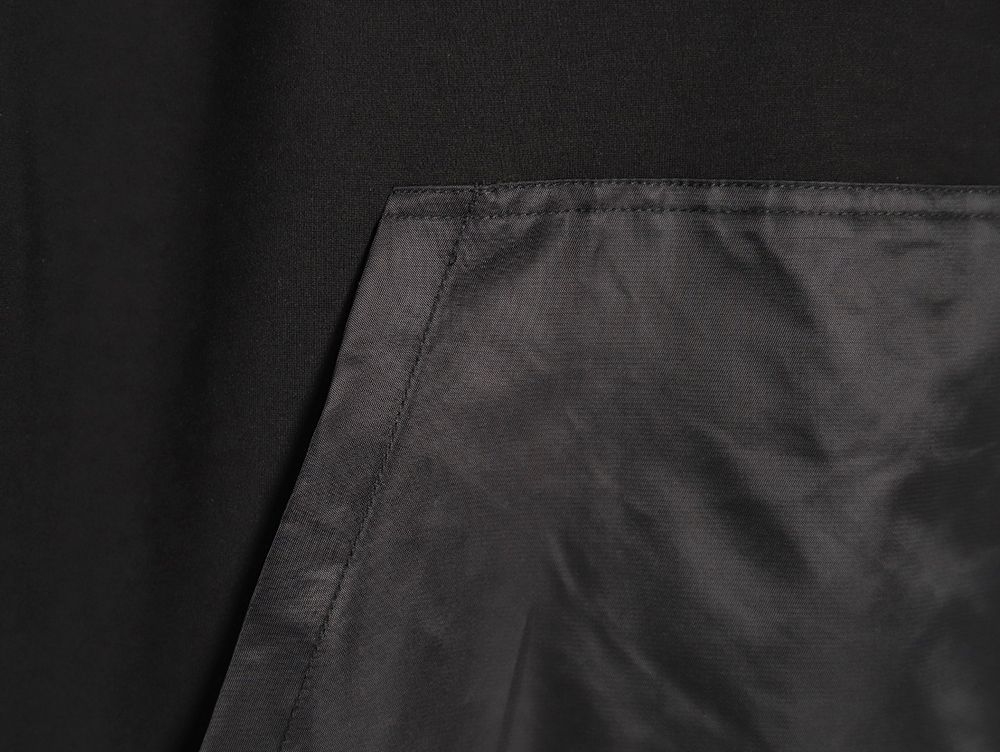 Prada collar triangle nylon pocket hoodie