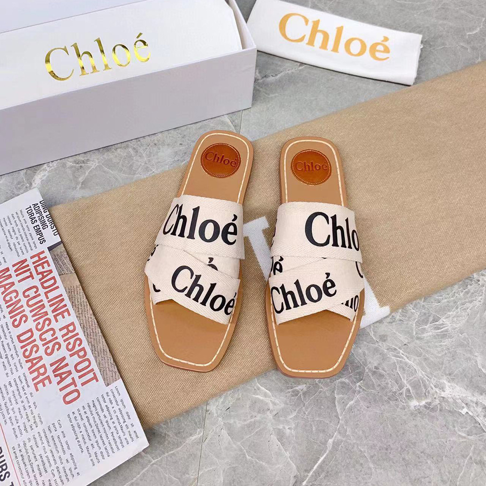 Chloe woody mule Slides