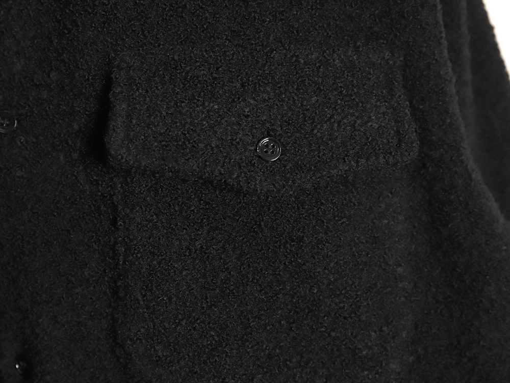 Saint Laurent Paris wool cocoa coat