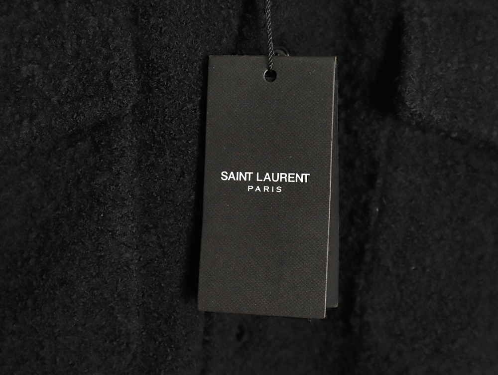 Saint Laurent Paris wool cocoa coat