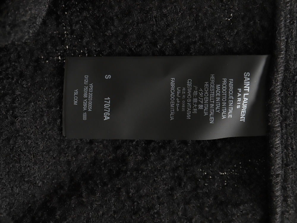 Saint Laurent Paris wool cocoa coat