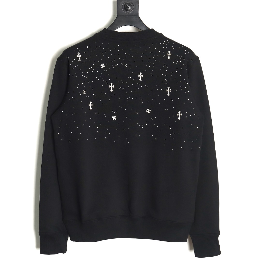 Chrome Hearts rhinestone crewneck sweatshirt