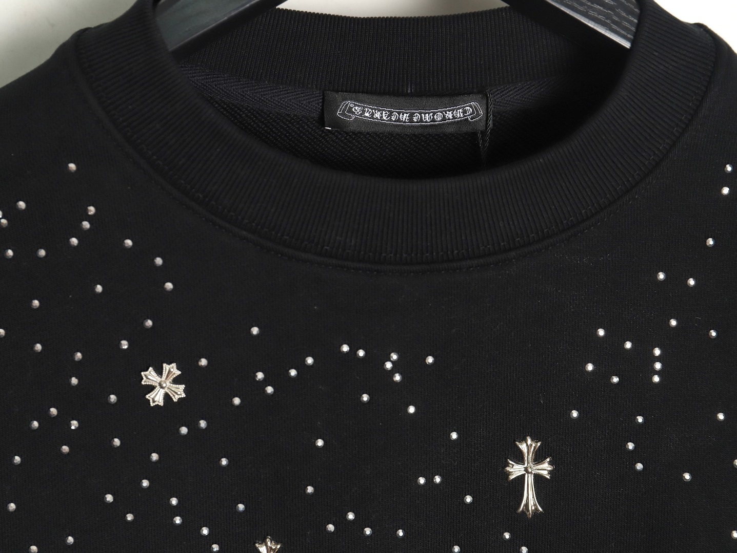 Chrome Hearts rhinestone crewneck sweatshirt