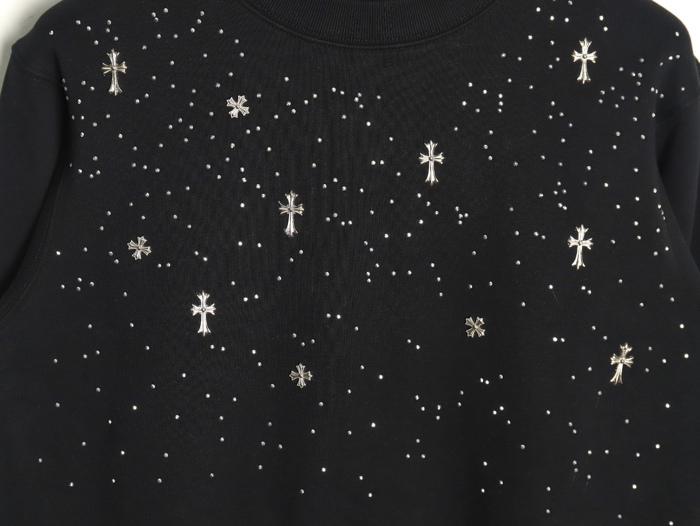 Chrome Hearts rhinestone crewneck sweatshirt